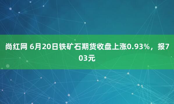 尚红网 6月20日铁矿石期货收盘上涨0.93%，报703元
