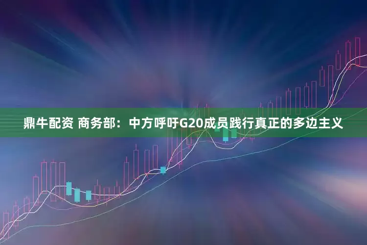 鼎牛配资 商务部：中方呼吁G20成员践行真正的多边主义